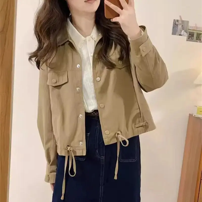 

Short Jacket for Women 2024 Spring Autumn New Popular Item Small Stature Fragrant Style Casual Temperament High-end Sense top WF