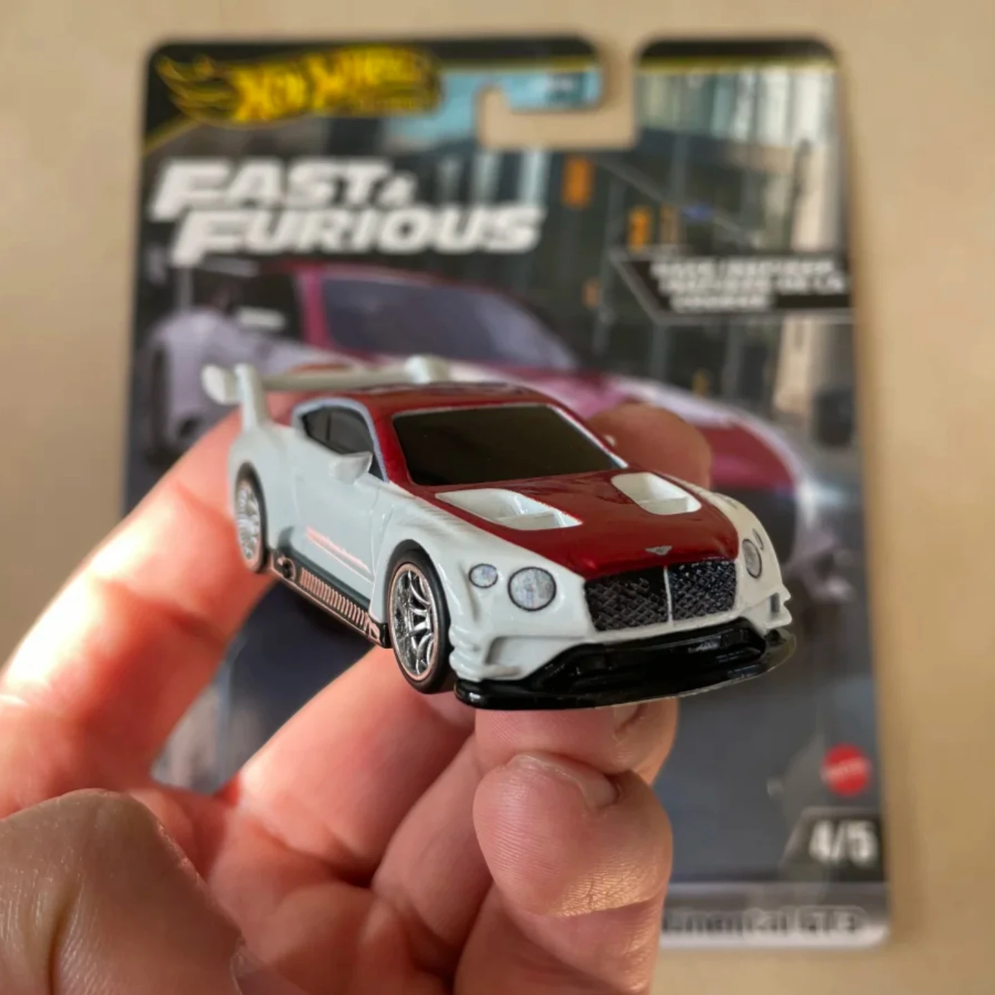 Hot Wheels Gold Label 2018 Bentley Continental GT3 Diecast Metal Car Model Fast & Furious Replica 1:64 Scale Collectible Toy