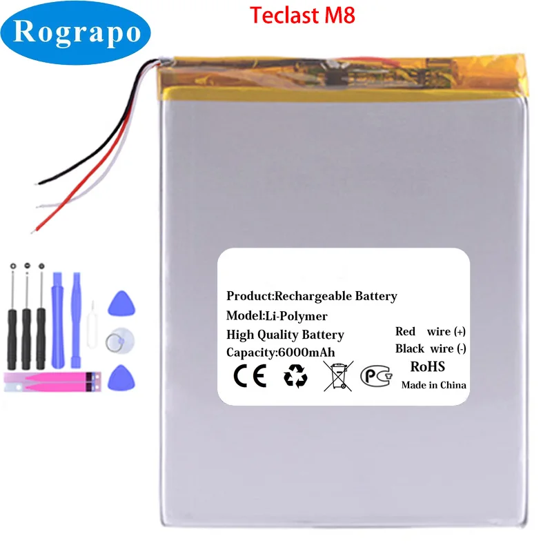 New 3.8V 6000mAh 28100120P Battery For Teclast M8 Tablet PC