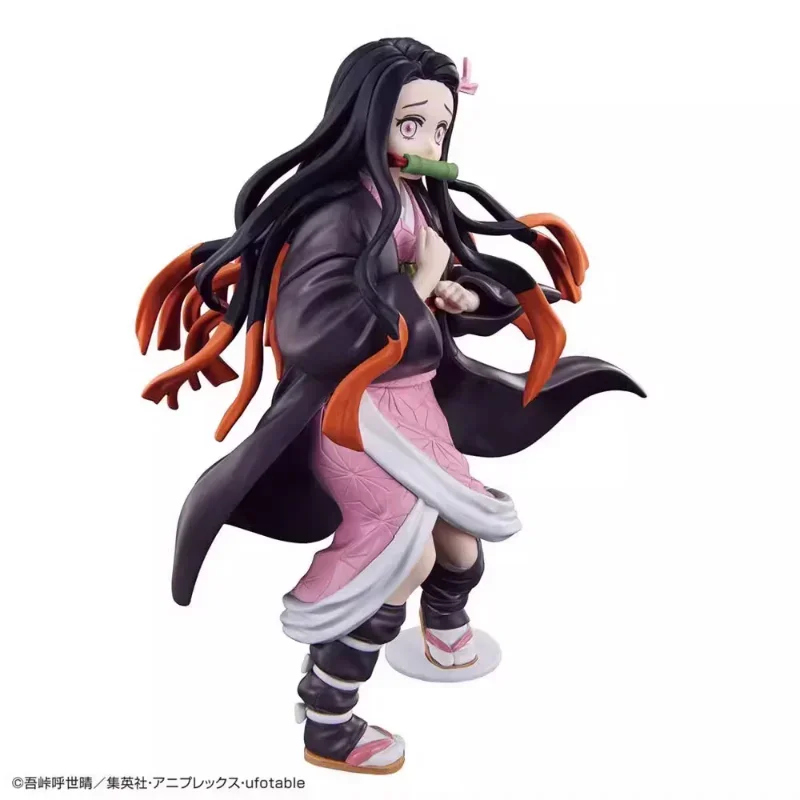 Bandai original demon slayer anime kamado nezuko figura de ação montagem modelo brinquedos modelo colecionável ornamento presentes para crianças