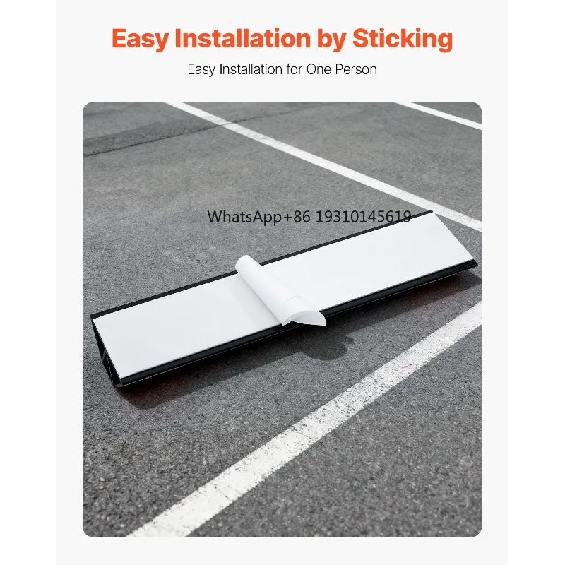 

【From China】SucceBuy Parking Stopper Heavy Parking Aid For Garage With Reflective Strips Vehicles Gadgets Tire Wheel Guide