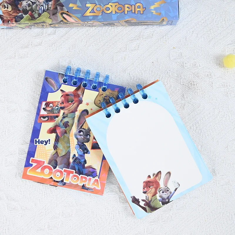 12pcs/lot Kawaii Disney Zootopia Coil Memo Pad Cute Notebook Stationery Label Notepad Post Office School Supplies