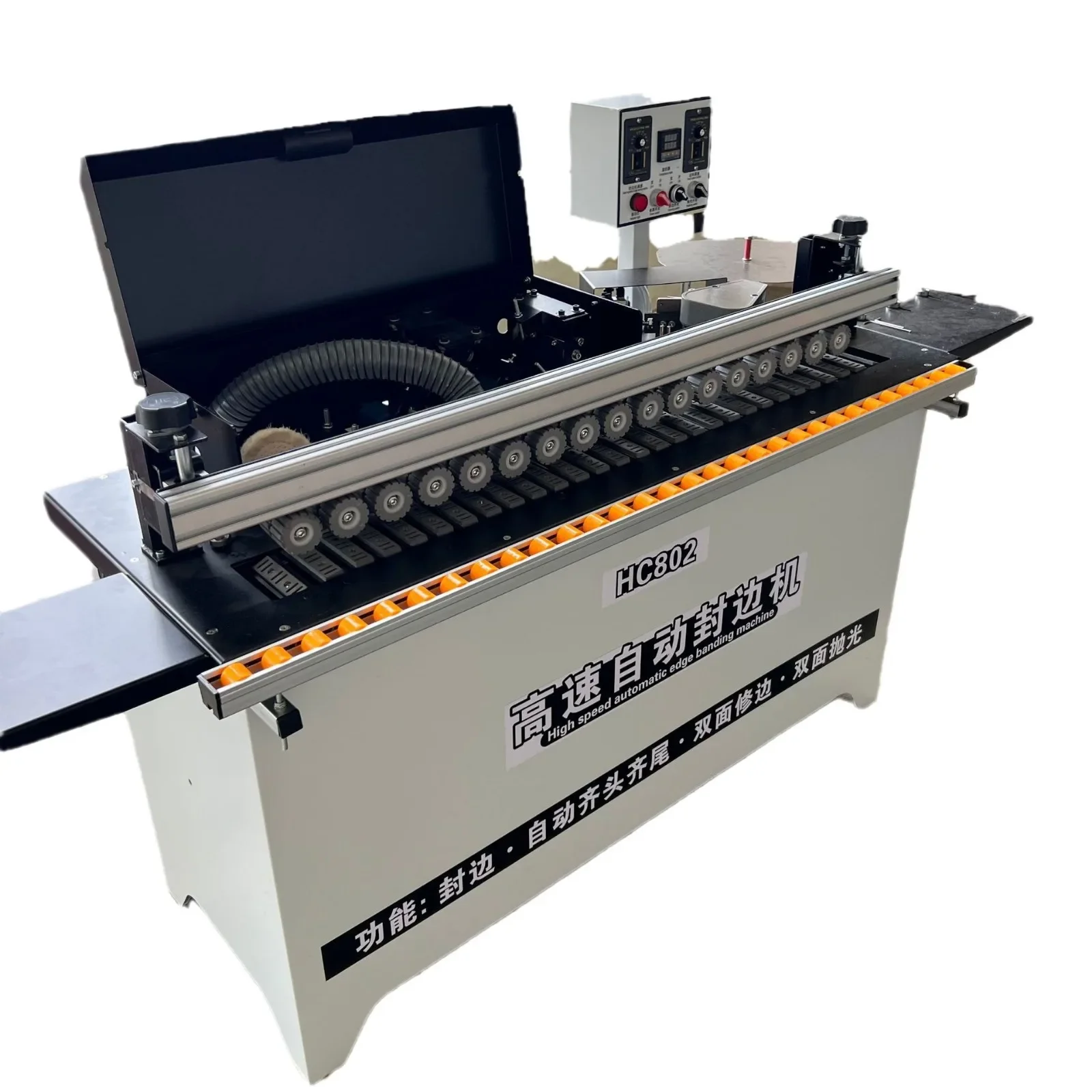 802 high-end automatic edge banding machine double-sided tape automatic belt small pure straight line automatic feeding