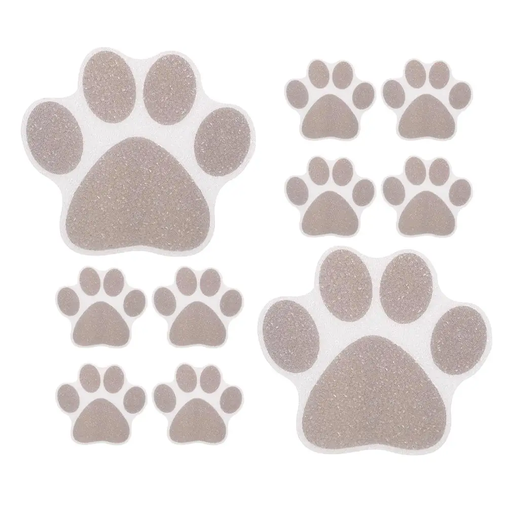 

20 Pcs Black Dog Anti Slip Stickers Kitchen Bathroom Floor Mat Shower Tub Bathtub Non Skid Grips Hallway Bedroom Tiles