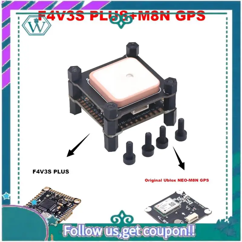 

Модернизированный GPS-модуль M8N с компасом QMC5883 для управления полетом F4V3S PLUS QAV250 220 RC Drone FPV Racing Quadcopter Drone Parts