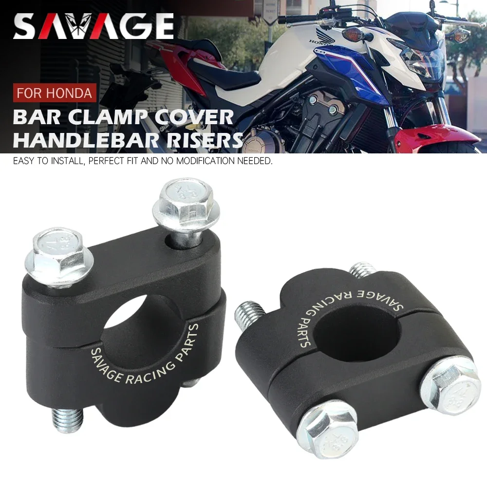 Handlebar Risers Clamp Cover For HONDA CB500F CB500X CB650F CB 600F 900F HORNET CB750 CB1100 Motorcycle Handle Bar Mount Support