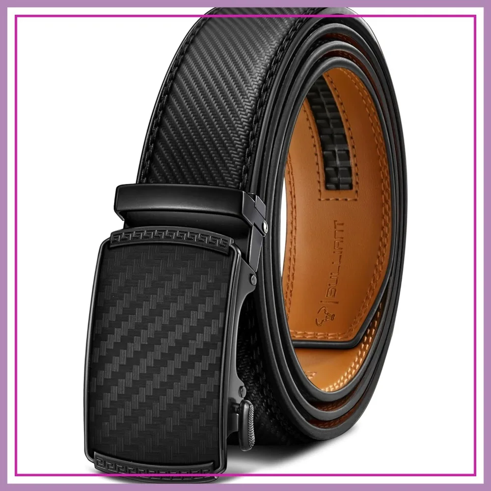 

Men's Slide Ratchet Belt Adjustable Suit Casual Jeans Gift Boxed Trim to Fit