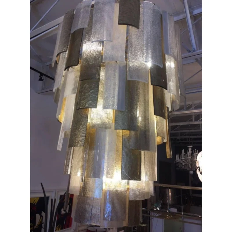 

REVEN круглый подвесной светильник в скандинавском стиле с регулируемой яркостью, 3 цвета, блеск, фурнитура из муранского стекла, регулируемая цепочка для гостиной, столовой