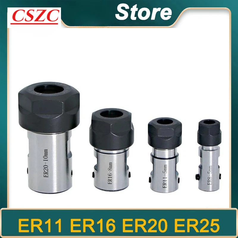 ER8 ER11 ER16 ER20 ER25 Chuck collet Spindle Motor Shaft Extension Rod Spindle Chuck Tool Set spindle rod 4mm 5mm 6mm 8mm