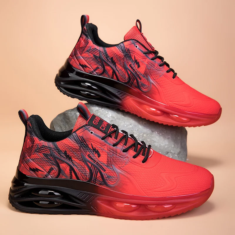 

Running Shoes Men Outdoor Sports Flat Comfortable Flat Mesh Breathable 2025 New Luxury Sneakers Lace-up Tennis Shoes for Men