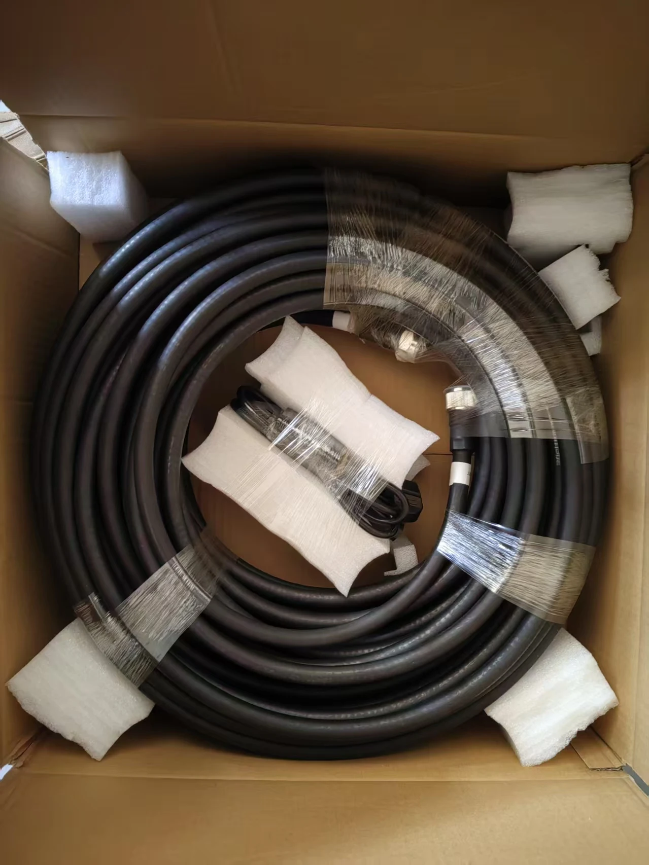 

50-12 Coaxial Cable Belden 1945B Belden 1945E RG59 Coax Cable F Type Female to Male 100 Ft Cable Black/White