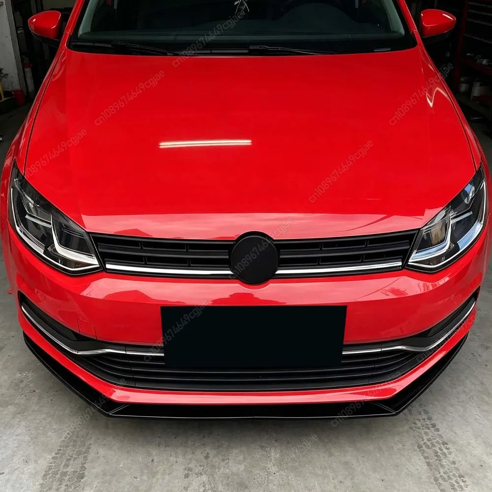 

2 PCS Car Front Bumper Lip Diffuser For VW Polo MK5 6R 6C TDI TSI 2009 To 2017 ABS Splitter Chin Retrofit Body Guard Kits Tuning