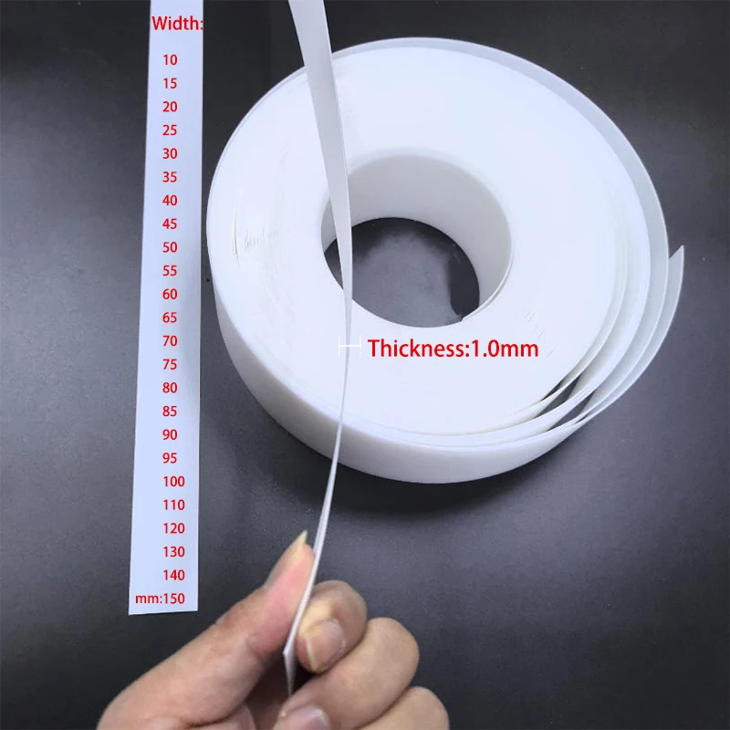 Milky White Flexible PP LED Diffusion Strip,1.0mm Thick,12.2M,Bendable Frosted Light Transmitting Sheet For Linear Light Strip