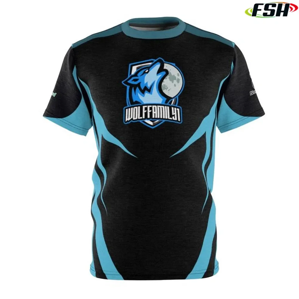 High Quality Custom Logo Team Uniform Sports Quick Dry Polyester All Over Print 3D  Men Training T-shirt