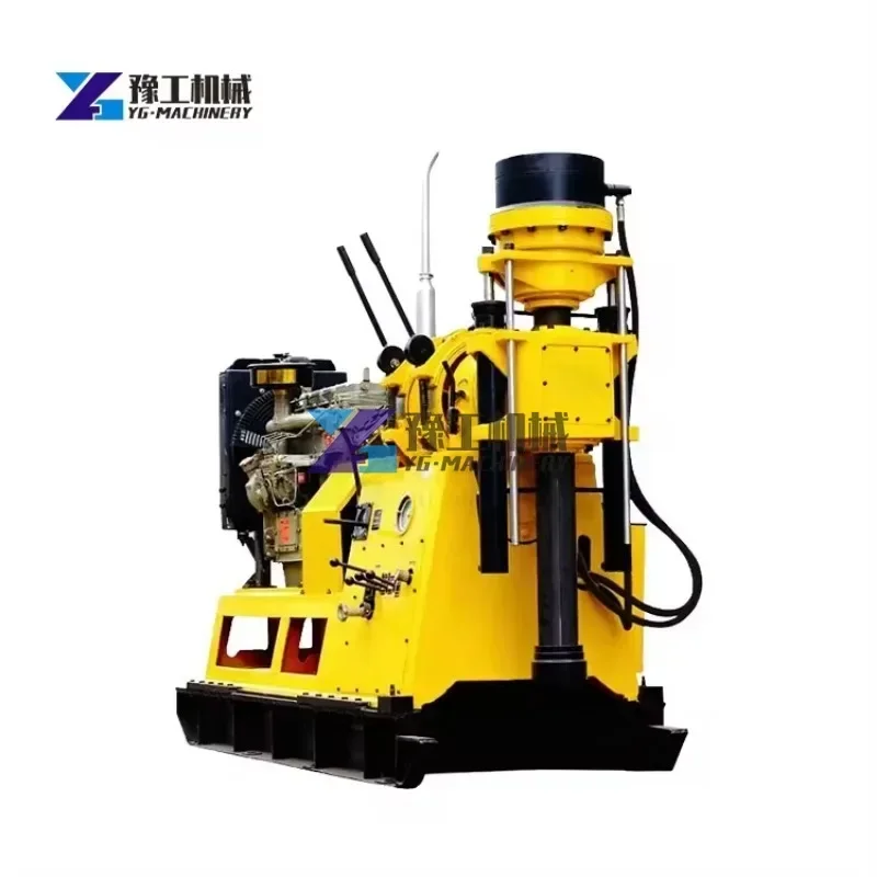 100m 150m 200m Small Water Well Drilling Rigs Diesel Water Well Drilling Rig with Parts