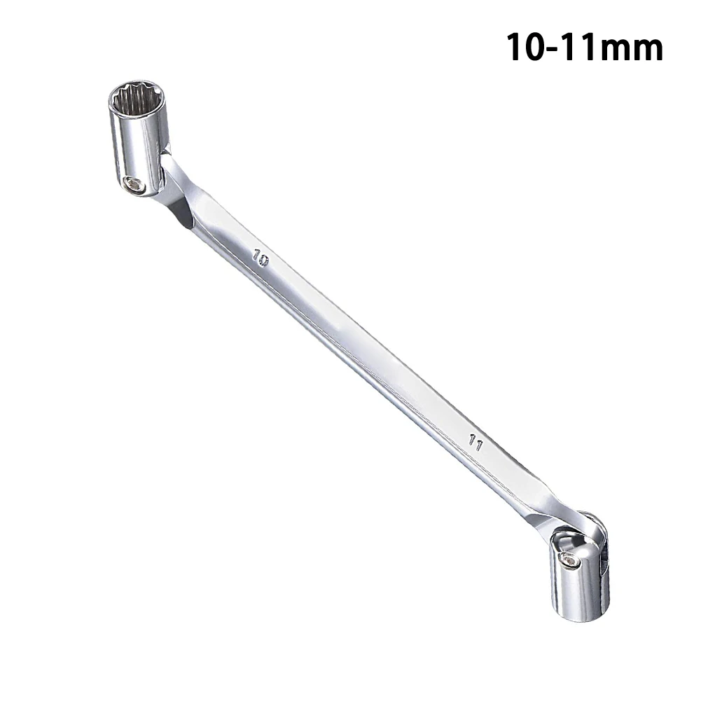 Garden Home Socket Wrench Wrench Double Head 12 Point 180 Degree Flexible Head Steel Swivel-Socket 1 PC Hand Tools