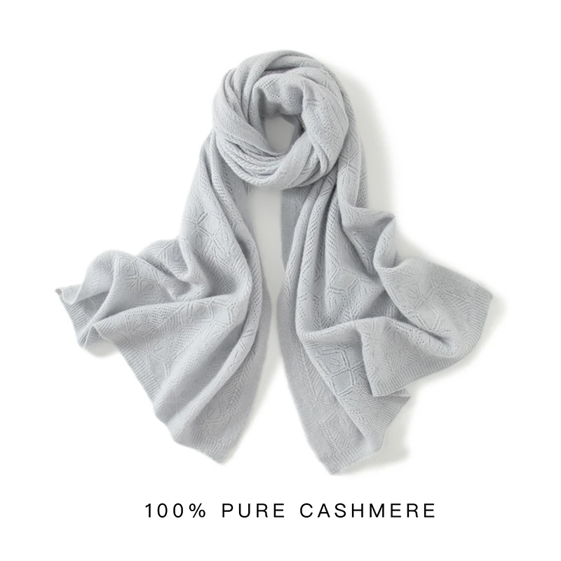 

KOIJINSKY New Cashmere 190*70 Women in spring, autumn and winter, soft warm needle knitted scarf