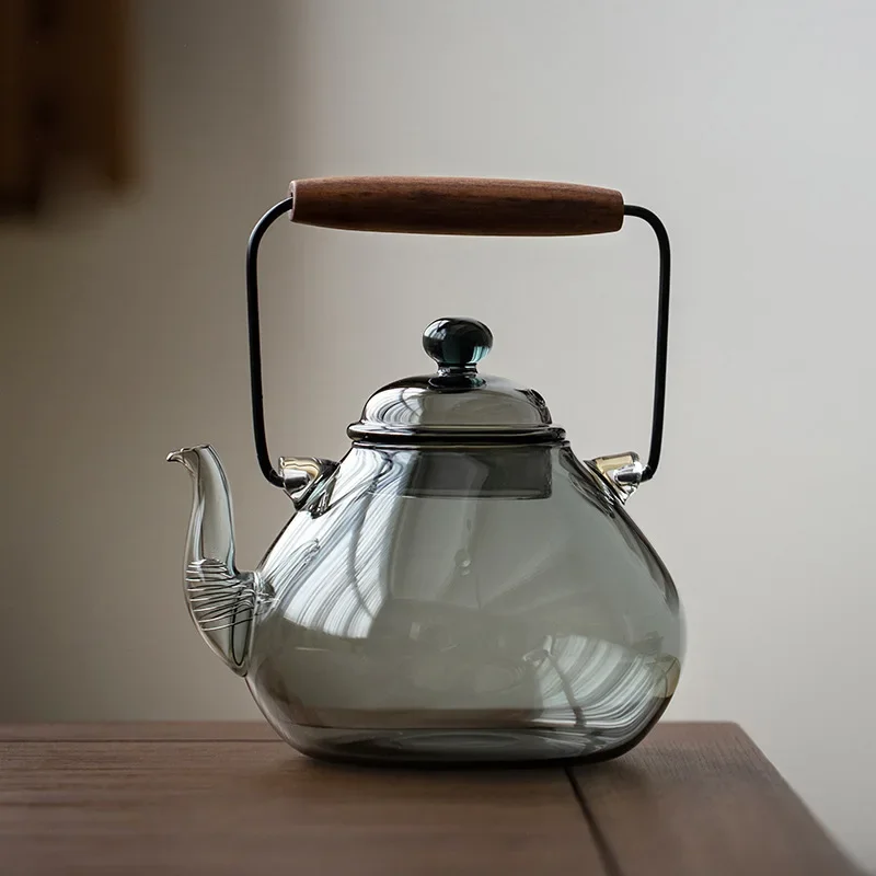 Kettle Glass Jug for Water Making Teapot High Temperature Resistance Glass Tea Pot Filter Tea Residue Transparent Heat Resistant