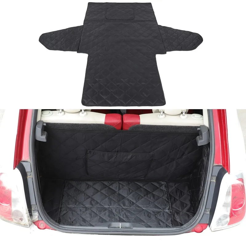 

PVC Fabric Luggage Mat Trunk Pet Protection Mat for 2007-2015 Fiat 500 Car Accessories