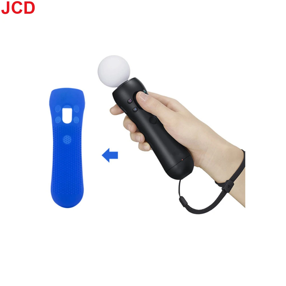 JCD PS VR Move Skin for S PSVR Controller Silicone Rubber Anti-slip Protector Case for PS4 VR Motion Console