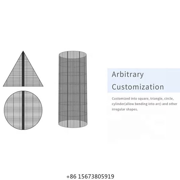 Transparent LED Display Screen Showcase - close-up view