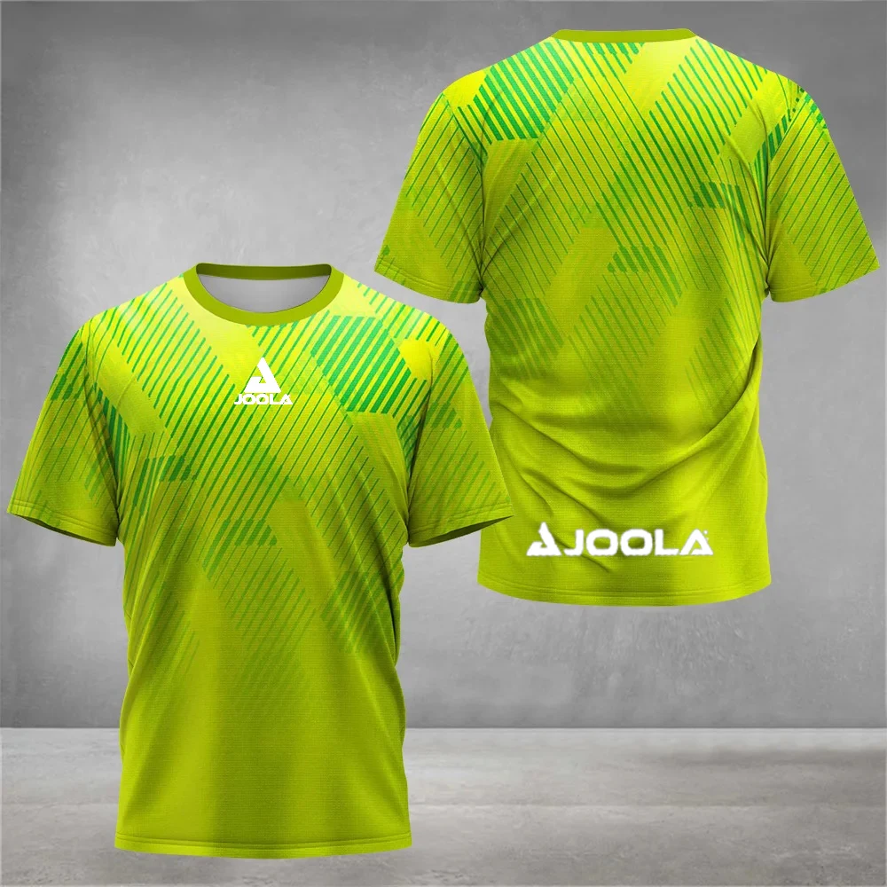 

JOOLA men's short sleeved T-shirt summer round neck quick drying breathable sports top lightweight running casual top