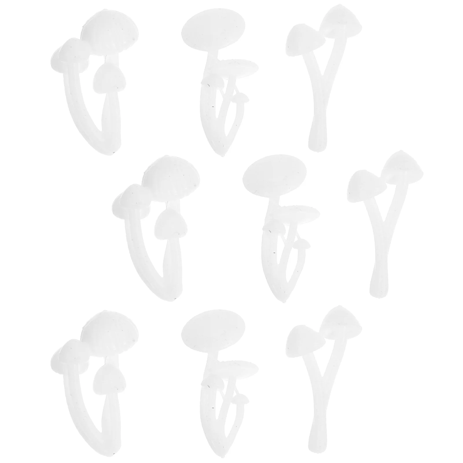 Toy 3D Mini Mushroom Model Circle Stickers Design Craft Micro Landscape Ornament