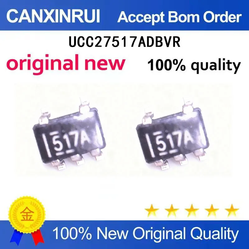 

(5-100 Pieces) UCC27517ADBVR UCC27517 SOT23-5 Silk Screen 517A New Gate Driver IC