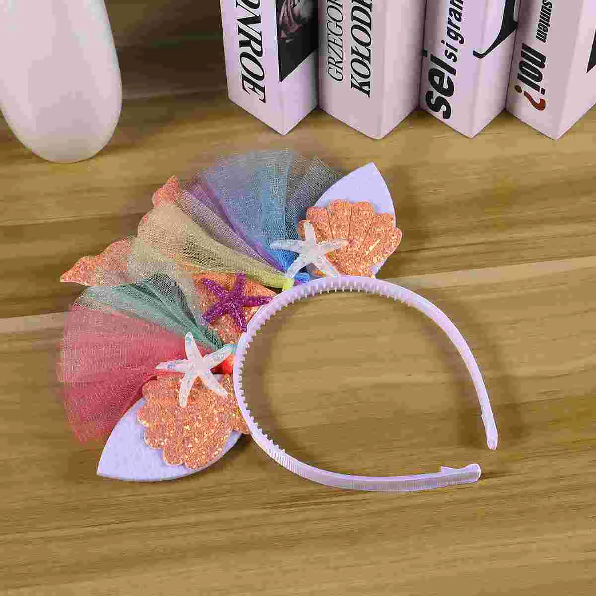 Chiffon Flower Headband Kids Hair Hoop Mermaid Animal Girl Cute Adorable Costume Hairband