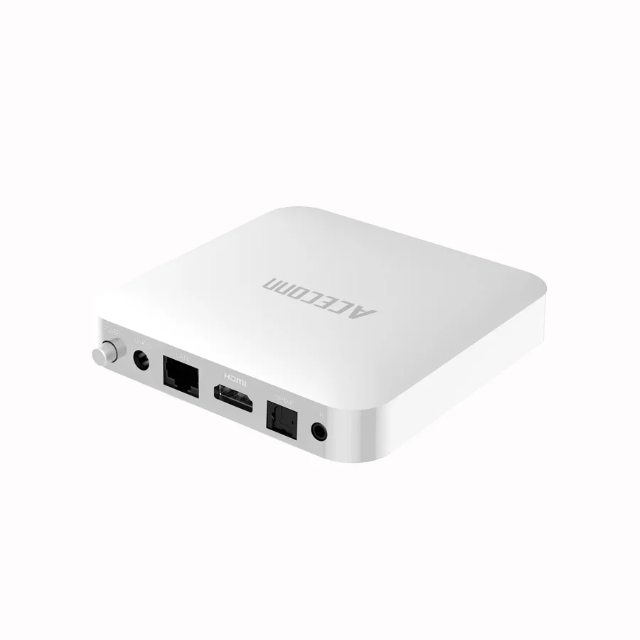 ACECONN ACE11 Iptv تسجيل صندوق التلفزيون عبر الإنترنت صندوق البث 2G 32GB Dualband WiFi LAN Port BT مفاتيح التعلم التلقائي الإضاءة الخلفية عن بعد