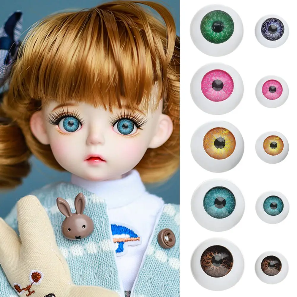 10pcs 12mm/20mm Funny Plastic Doll Safety Eyes For Animal Toy Puppet Making Dinosaur For Bjd Doll Round Eyes Craft Accessories