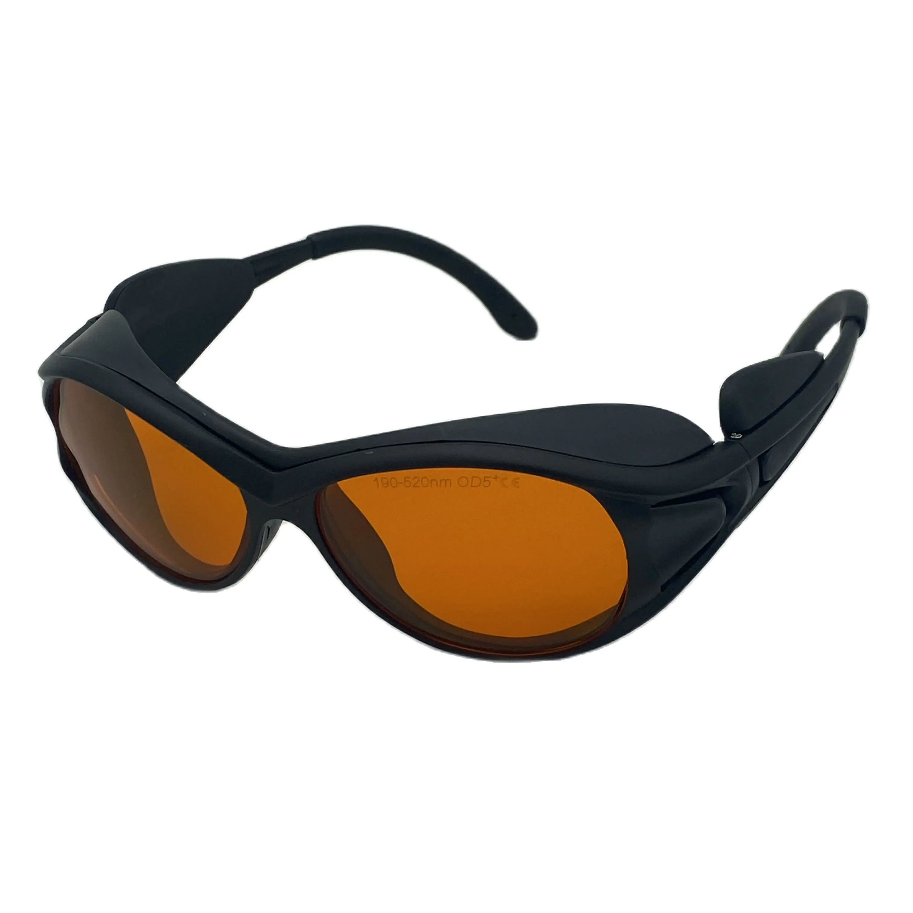 Laser Safety Eyewear O.D 5+ For 405nm 445nm 450nm 473nm 515nm Lasers with Case and Fabric Cloth