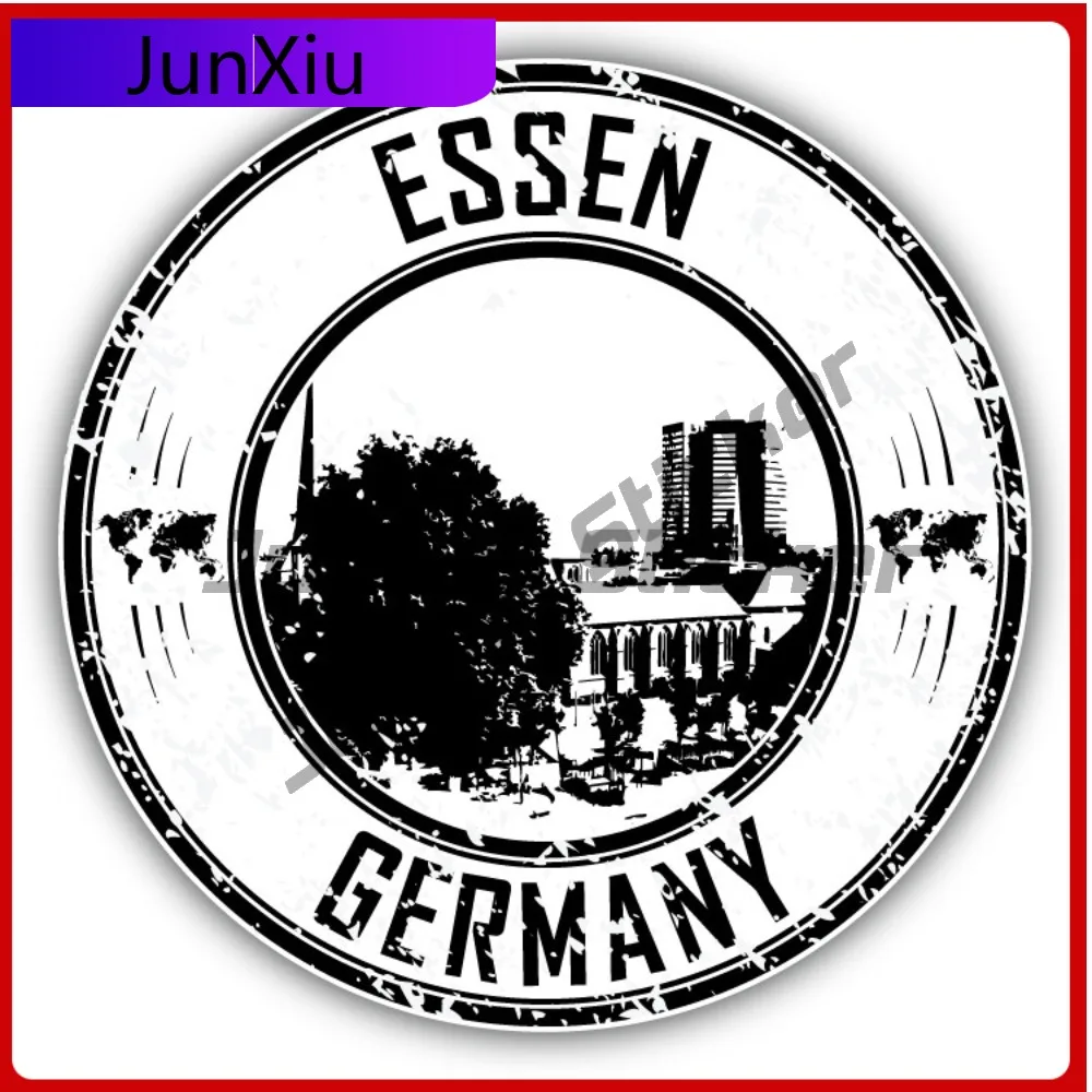 

Креативные наклейки-стикеры Essen Germany для путешествий, автомобильные наклейки на бампер, для ноутбуков, в стиле аниме, для грузовиков, водонепроницаемые виниловые наклейки