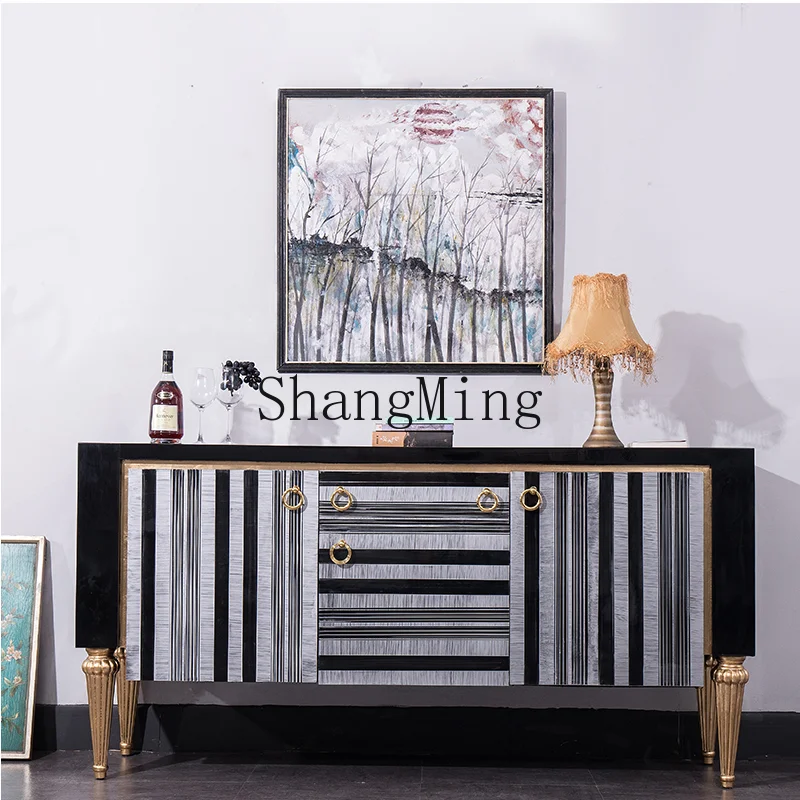 

SM New Paint Furniture Restaurant Entry Entry Entrance Cabinet Multifunctional Storage Storage Wine Cabinet