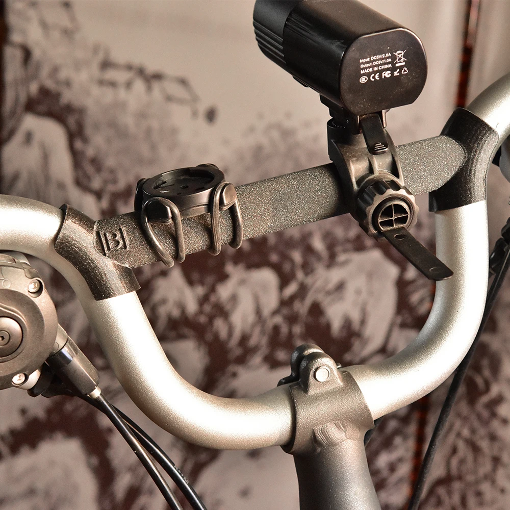 Bicycle 3D Printed Extender Crossbar Light Bracket Rod Super Lightweight M Handlebar for Brompton  M Handle bar view 5