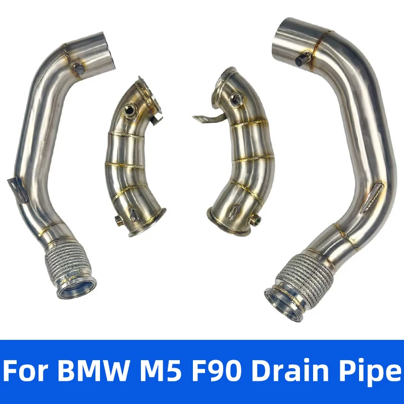 

For BMW M5 M6 M8 f90 V8 4. 4 t Direct Flow Heat Insulation Catless Downpipe High Performance Exhaust Head