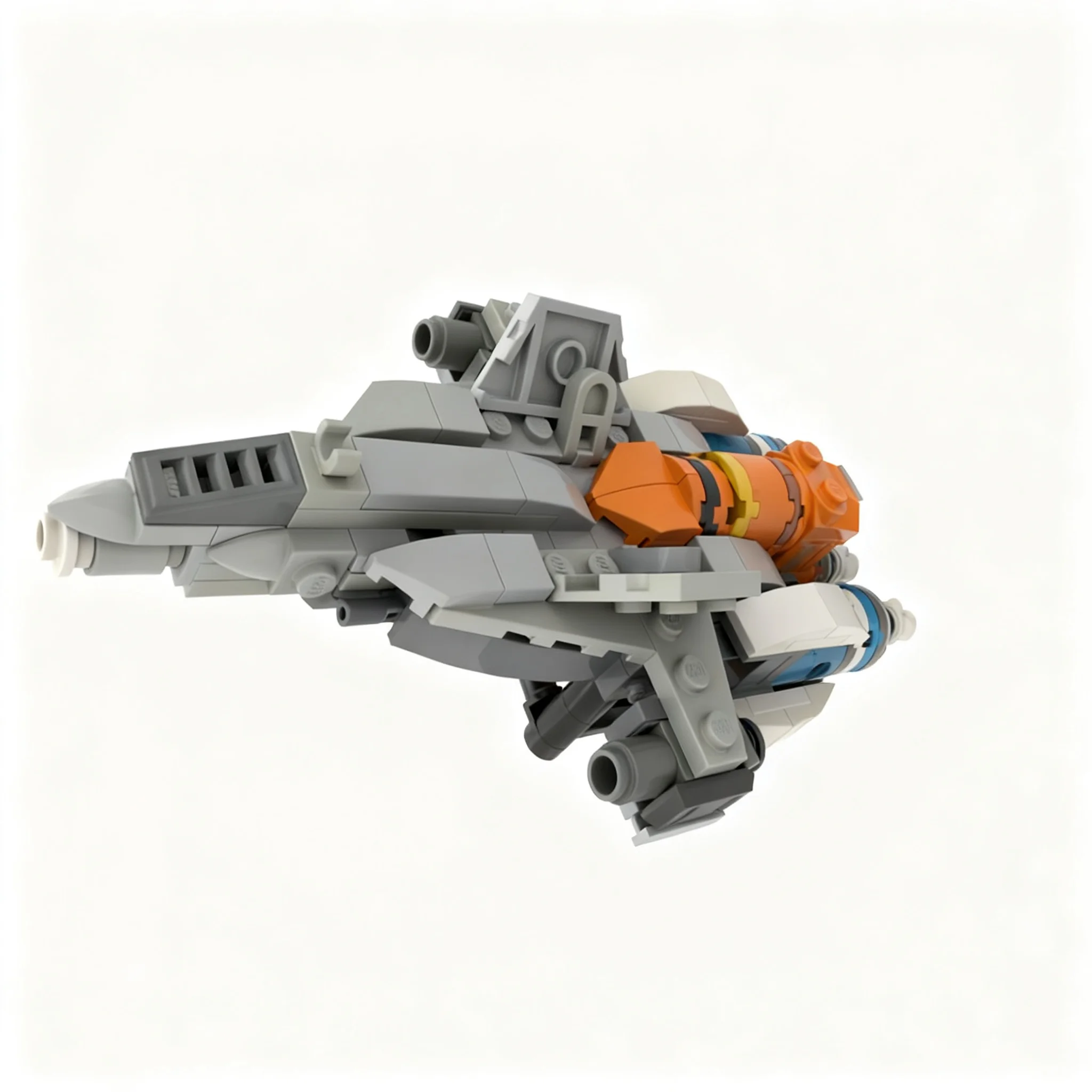 241pcs MOC Space Halo MINI-scale UNSC FSS-1000 Sabre Ground Launch Configuration Halo Reach MINI Model Building Blocks Toy Craft