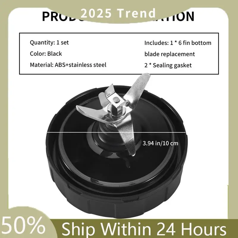 A75X أفضل 6 زعانف لقطع غيار خلاط النينجا، لـ Nutri Ninja Auto IQ BL450-70، BL451-70، BL454-70، BL455-70