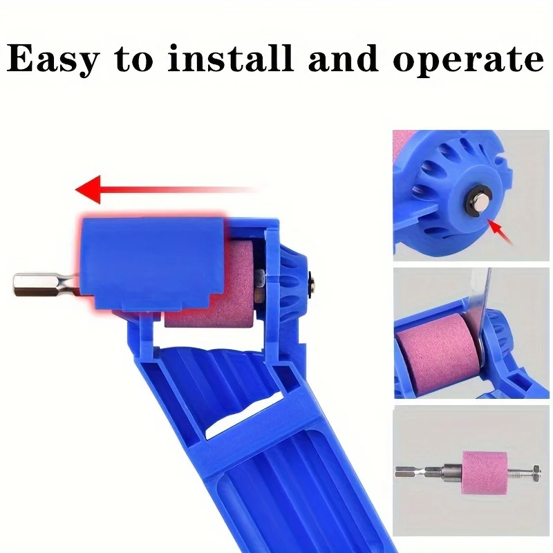 Wheel For Quick And Easy Sharpening Of Nail Drill Bits, Sharp And Ready 1pc Portable Drill Bit Sharpener With Grinding