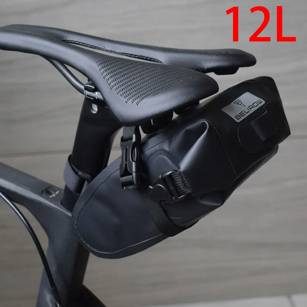 

12L Bicycle saddle tailbag waterproof bag seat cushion tailbag is suitable for all kinds of weather snorkeling Seat cushion bag