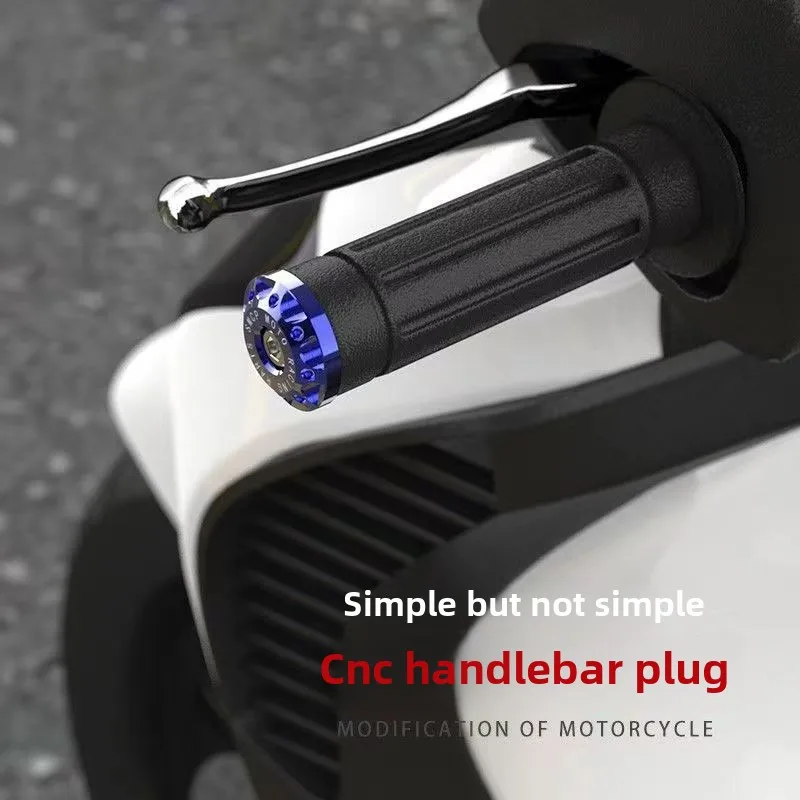 17mm Inner Diameter Motorcycle Electric Vehicle Handle Bar Ends Grips Moto CNC Metal Handlebar Motor Bike Grips Bike Accessories image 2