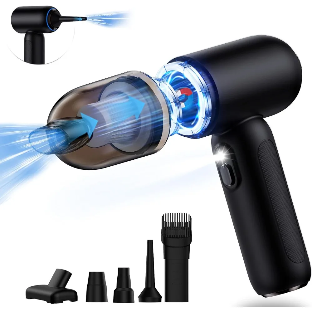 

Handheld Car Vacuum Cleaner Cordless, 18000PA High Power Car Vacuum Cleaner & Air Duster/Blower, Portable Vacuum with Magnetic D