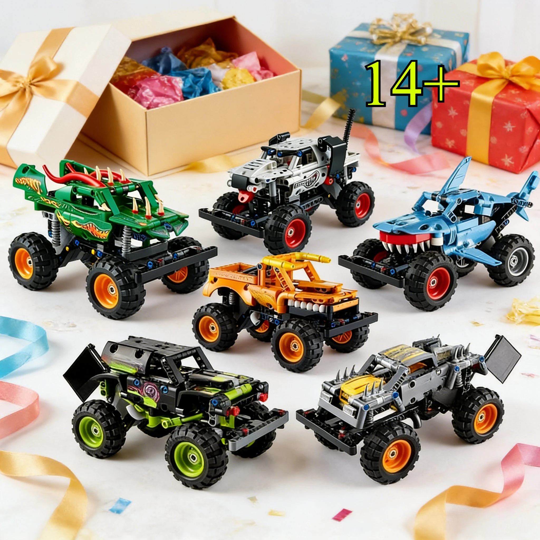โมเดลรถออฟโรดล้อใหญ่ รุ่น 42149 42134 ชุดตัวต่อบล็อก เหมาะสำหรับเป็นของขวัญคริสต์มาส ใช้ร่วมกับตัวต่อเลโก้ได้
