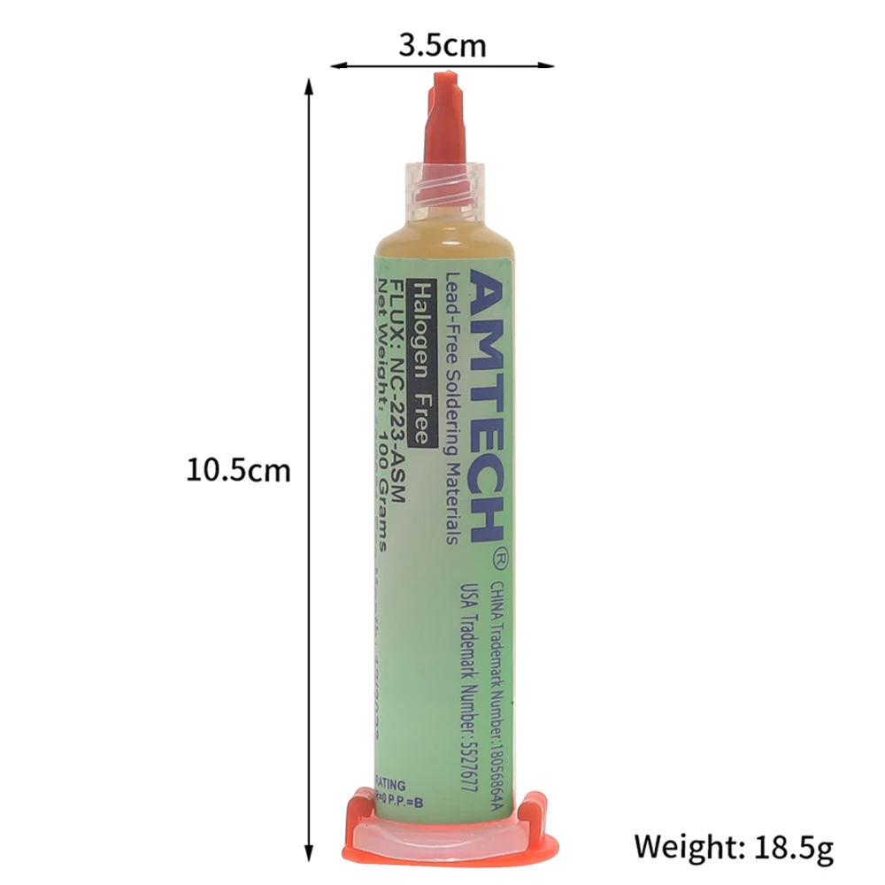 100% Original AMTECH NC-223-ASM BGA PCB No-Clean Solder Paste Welding Advanced Oil Flux Grease 10cc Soldering Repair Tools