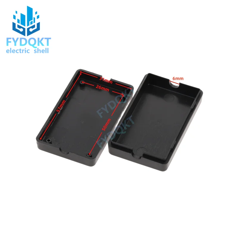 1Pcs 60x36x17mm Electronical Plastic ABS DIY Junction Project Box Enclosure Case Black USB power junction box