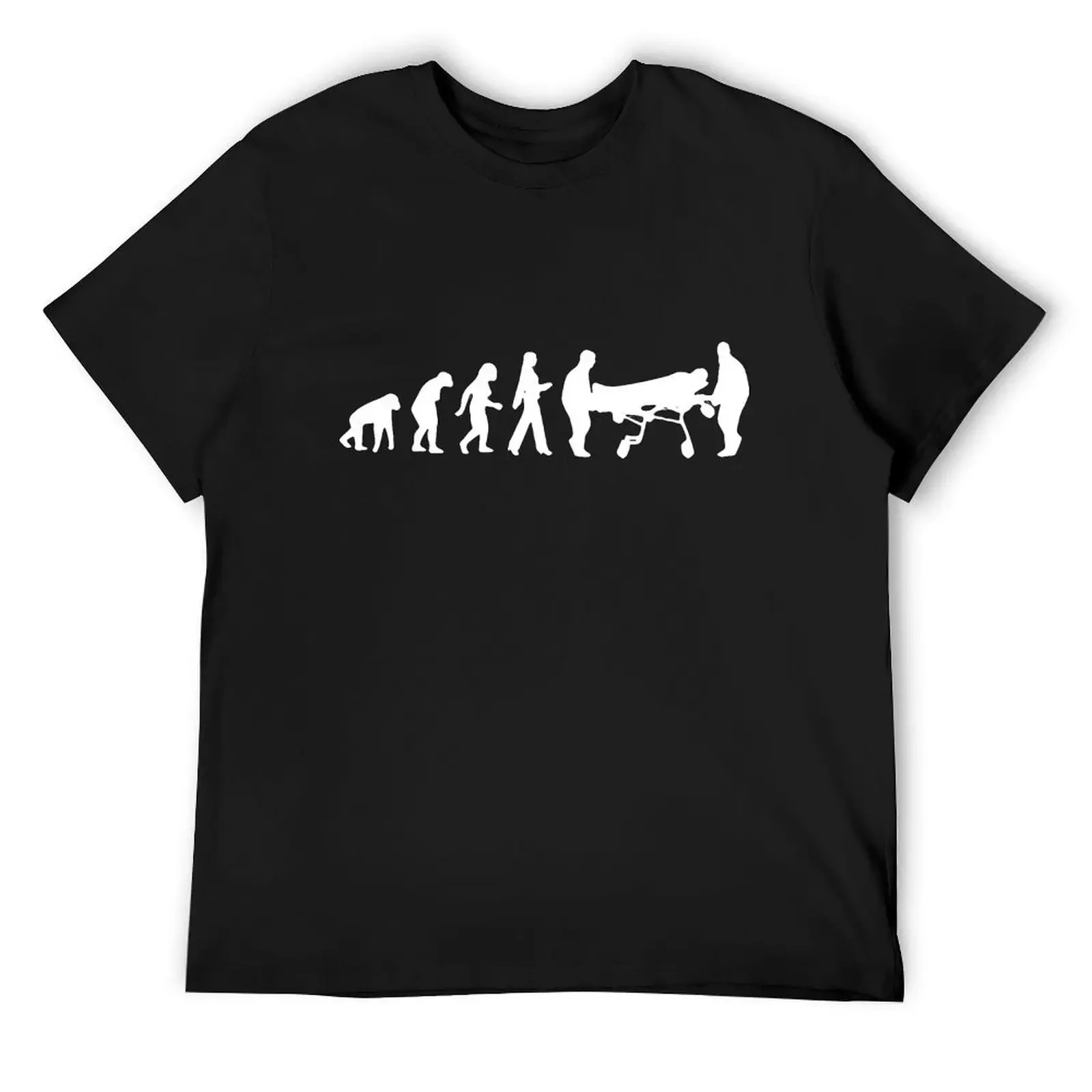 تطور المسعف تي شيرت رجالي مضحك فريد هدية الحاضر طباعة تي شيرت الصيف قصيرة الأكمام ملابس علوية من القطن المحملة الملابس