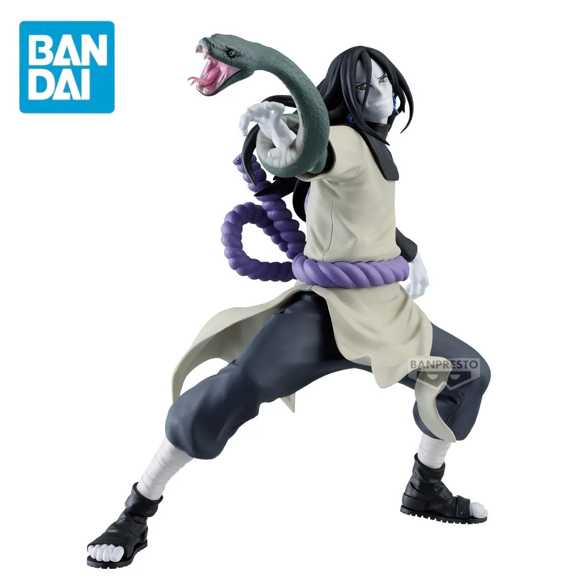 Original BANPRESTO Naruto VIBRATION STARS OROCHIMARU VS Anime Figure Toys PVC Model Collection Action Figurine Doll Gitt