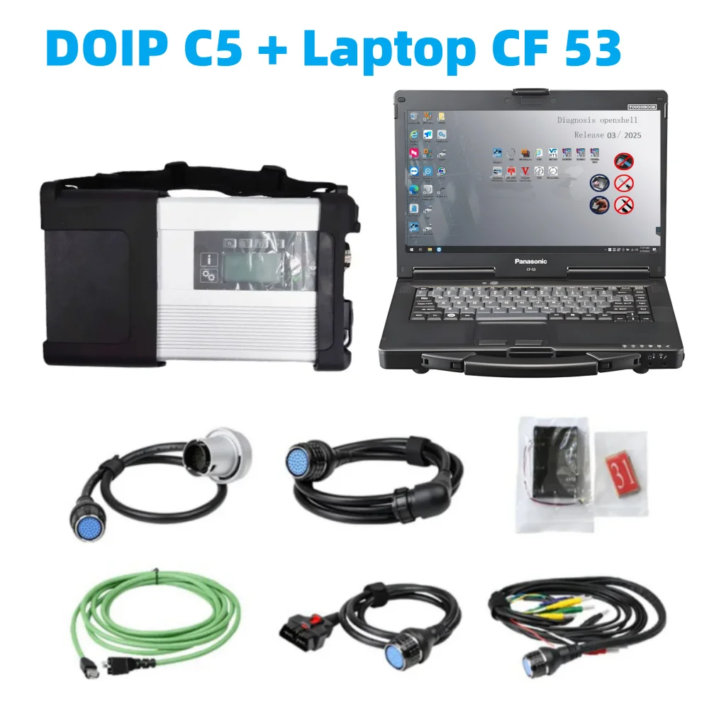

Новое издание V2025.03 MB Star C5 PLUS DOIP Sd Connect C5 Wi-Fi DOIP-мультиплексор Xentry Software SSD автомобильный грузовик диагностический инструмент