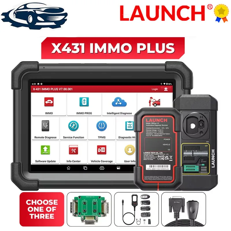 

LAUNCH X431 IMMO Plus X-PROG3 Key Programmer OBD2 Diagnostic Tools Anti-Theft Programming 39 Reset ECU coding Auto Scanner