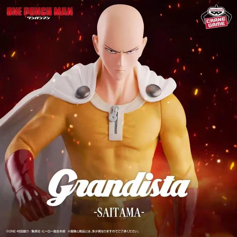 

BANDAI One Punch Man Grandista Saitama Figurine Dolls Action Figure Collection Model Gift for Collection Hobbyists Decoration